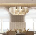 Nordic Modern Simple White Creative Acrylic LED Pendant Light For Living Room