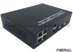 Ring Ethernet Smart Media Converter With 6 LAN Ports And 2 SC Simplex Fiber