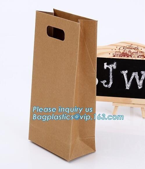 paper bags with flat handle,cement packaging paper bags , strong brown paper