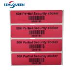 Void Open Warranty Security Label Self Sealing Packing Tamper Evident Sticker