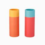 Food Grade Paper Cylinder Containers Embossed Debossed CMYK Printing