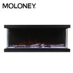 180cm 72 Inch 3 Sided Electric Fireplace Insert Cabinet Multi-Color Flames