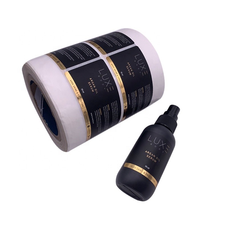 Custom Packaging Labels Plastic Bottle Labels For Essential Oil Serum