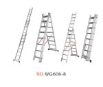 Extendable 4.91m 3x8 Aluminium Step Ladder