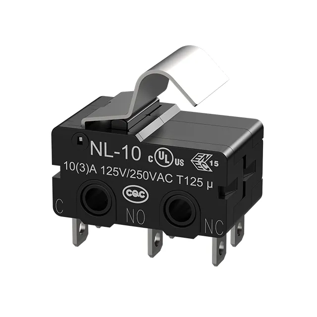 NNC Microswitch NL-10W55-F2-SZ Double-group terminals 10A with simulated roller lever