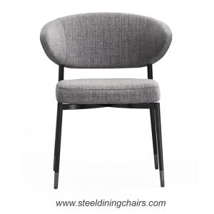 Wholesale Fabire Upholstery BIFMA Armless Stainless Steel Dining Chairs from china suppliers