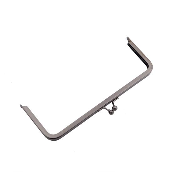 OEM fashionable metal frame clutch wallet,flat frame wallets for women