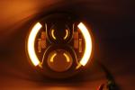 7 Inch 70W 6000K 3700lm Car LED Fog Lights Hummer Jeep Wrangler CJ TJ JK Harley