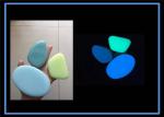 Luminescent Stones Glowing In The Darkness