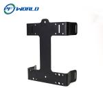 Aluminum laser cut black oxide parts bracket