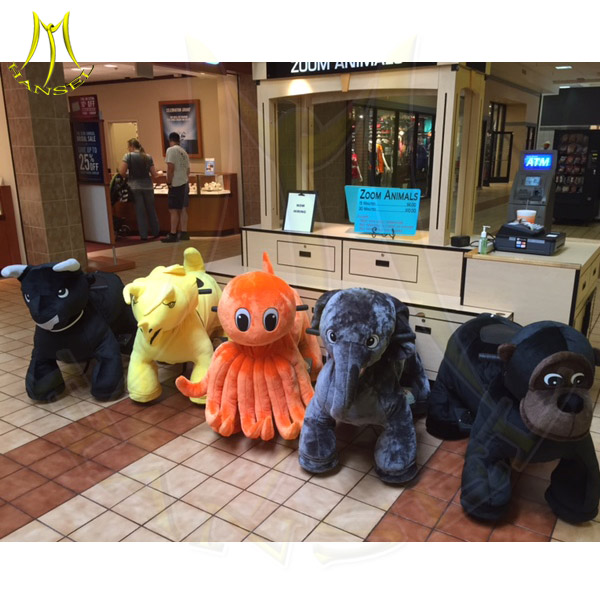 Hansel new designed family buy amusement rides car electric wheel outdoor playground moving walking dragon ride coin