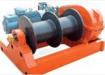 50 Ton Large Rope Capacity Electric Marine Winch With Double Grooved Drums