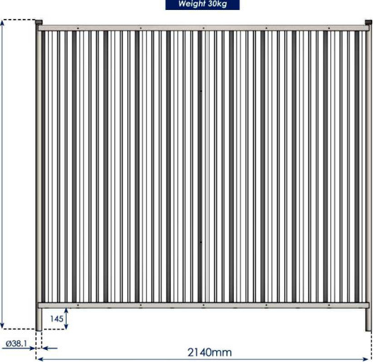 2m Steel Hoarding Panel 30KG/PCS