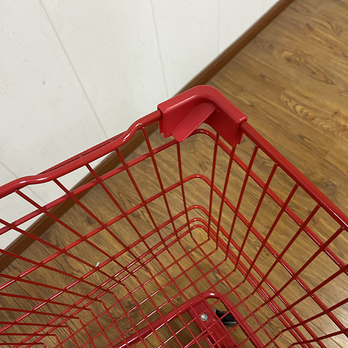 210L Asia And German Wire Supermarket Shopping Push Cart Grocery Shopping Trolley