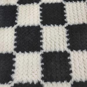 Wholesale Soft Polyester Rabbit Fur Fabric 500gsm Printed Plaid Fake For Winter Coat from china suppliers