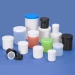 Food Grade 16 oz Plastic Jars With Lids For Peanut Butter Wide Neck Cylinder