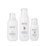 White 2 Oz Clear Plastic Spray Bottles PET Material Round Shape for Perfume