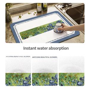 Wholesale Customized Kitchen Accessories Diatomite Water Absorbent Place-mats for Dinner Table from china suppliers