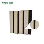 High Density Acoustic Polyester Slat Panel for Eco-friendly Wooden Slats Wall