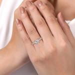 IGI Halo Style Lab Grown Engagement Rings D E F G H Color