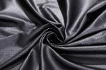 Wrinkle Black Faux Suede Bed Sheets Polyester 155cm