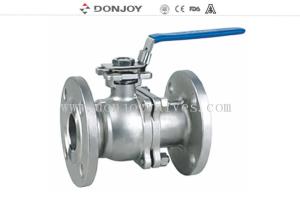 Wholesale CFM / CFM8 Stainless steel Sanitary Ball Valve , JIS ANSI 150BLS Flanged Ball valve Manual Operation from china suppliers