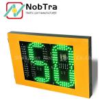 Red And Green Solar Powered Speed Radar Traffic Signs 2 And Half Digit Display