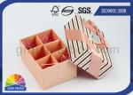 Fashion Reusable Hard Cover Pink Lovely Paper Box with Dividers Inside , Wedding