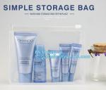 vinyl toiletry zipper bag pvc slider bag waterproof customized print clear pvc