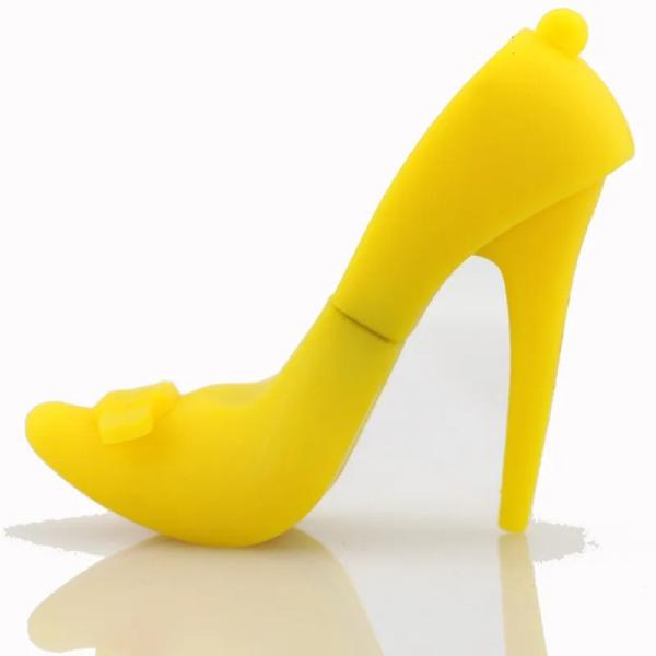 64MB 128GB Customized USB Flash Drive PVC Rubber High Heeled Shoe Shape Personalized USB PEN