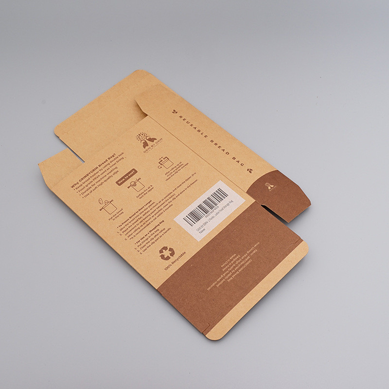 Eco Friendly Folding Carton Boxes Printing Bright Custom Color For Bread Bag