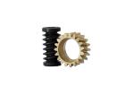 1 Lead M0.5 S45C Miniature Worm Gear Aluminum Bronze DIN 3974