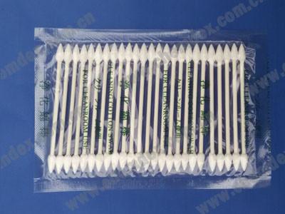 CS25-002 (Huby 340 CA-003) Cleanroom Cotton Swabs/paper handle cleanroom swab