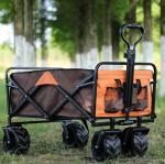 Four-wheel Collapsible Wagon Cart with Removable Canopy Your Versatile Outdoor