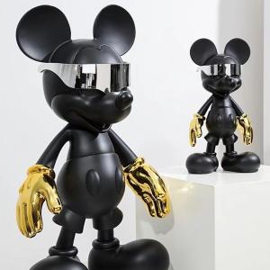 Wholesale Home Decoration Pieces Modern Cyberpunk Mickey Mouse Ceramic Ornaments in Stylish Design from china suppliers