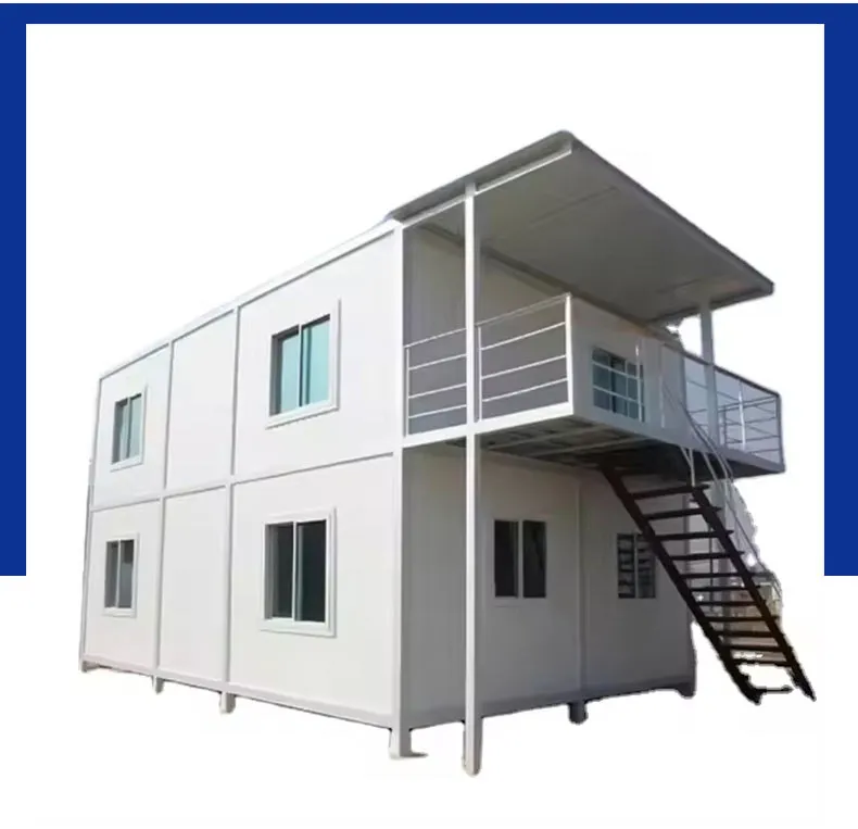 Modern Steel Frame Flat Pack Container House for Office Workspaces