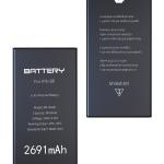 Spare Parts for Mobile Phones 2691mah Mobile Phone Battery Replacement for