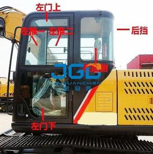 Wholesale 75C 95C 75Pro Excavator Front Windshield Sliding Window Rear Side Bending Rear Skylight Top Glass from china suppliers