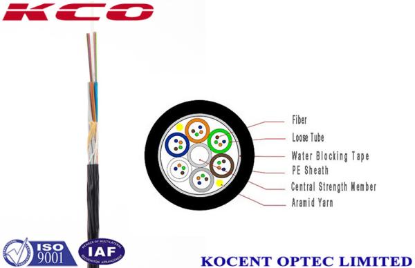 24 Core Optical Fiber Cable Multimode 9 / 125 Fast Underground Network