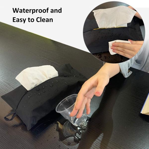 Embossed Leather Car Tissue Box tissue holder for tissues, trash bags and rain coat small and light high quality leather