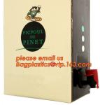 Customized plastic transparent oil bib bag pouch in box 20 liter,China Factory