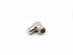 RF Adapter F Male to Female Right Angle