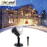 ABS Snowflake Indoor Outdoor Holiday Lights Remote Control White Snow Night