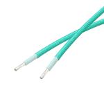 UL 3122 1.00mm2AWG silicone Insulated Wire fiber glass braided wire black white