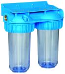 PP Material Doulbe Water Filter Housing 10 Inch Size String Wound Filter