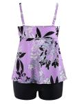 2018 New Plus Size One piece Swimsuit Floral Print Swimsuit Women Push up with