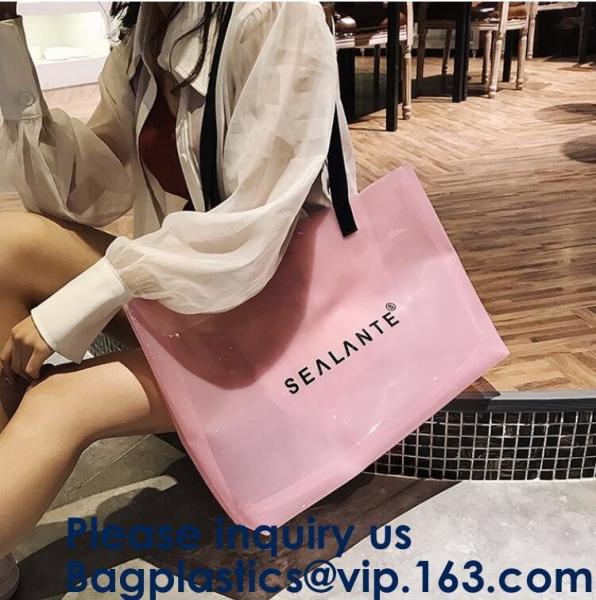Amazon Hot Sells Transparent Hologram Laser Messenger Bag Women Pink Jelly