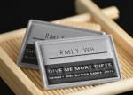 3M Reflective Material Embossed Logo Heat Transfer Labels Custom For Clothing