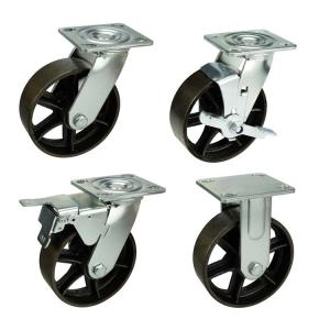 Wholesale 837lbs Load Capacity Heavy Duty Casters Featuring Ball Bearing And Iron Wheel Center For Heavy-Duty Industrial from china suppliers