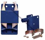Blue Color Painted Metal Fence Accessories / Two Way Gate Latch Easy Operate